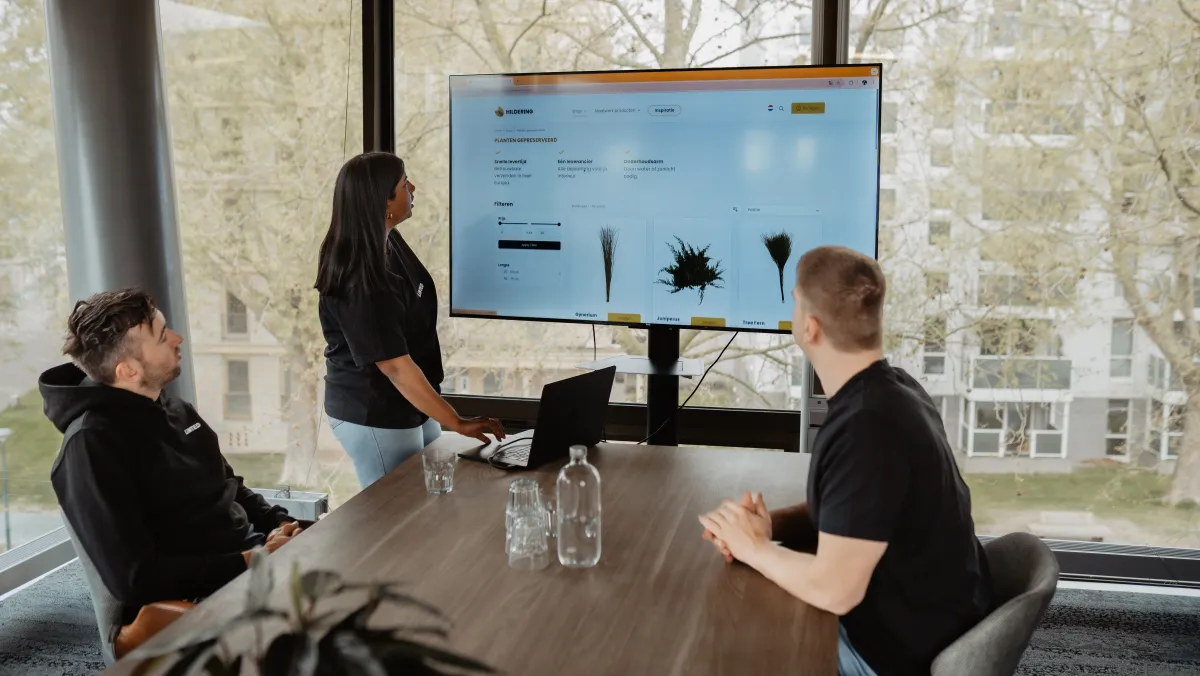 Het Linted team achter de B2B Hyvä rebuild van Hildering Groenkunst