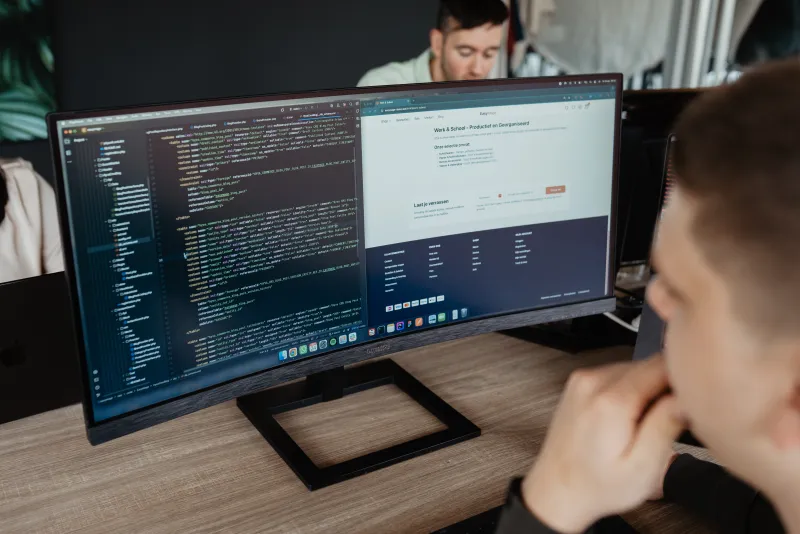 Magento development op scherm