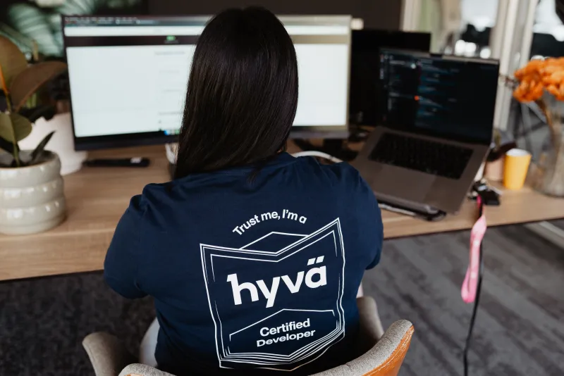 Hyvä certified developer aan het werk